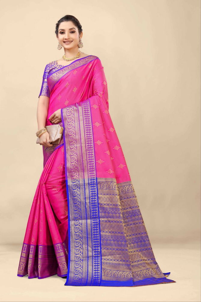 MS New Gola Tissue 2 Weaving Silk Sarees Catalog